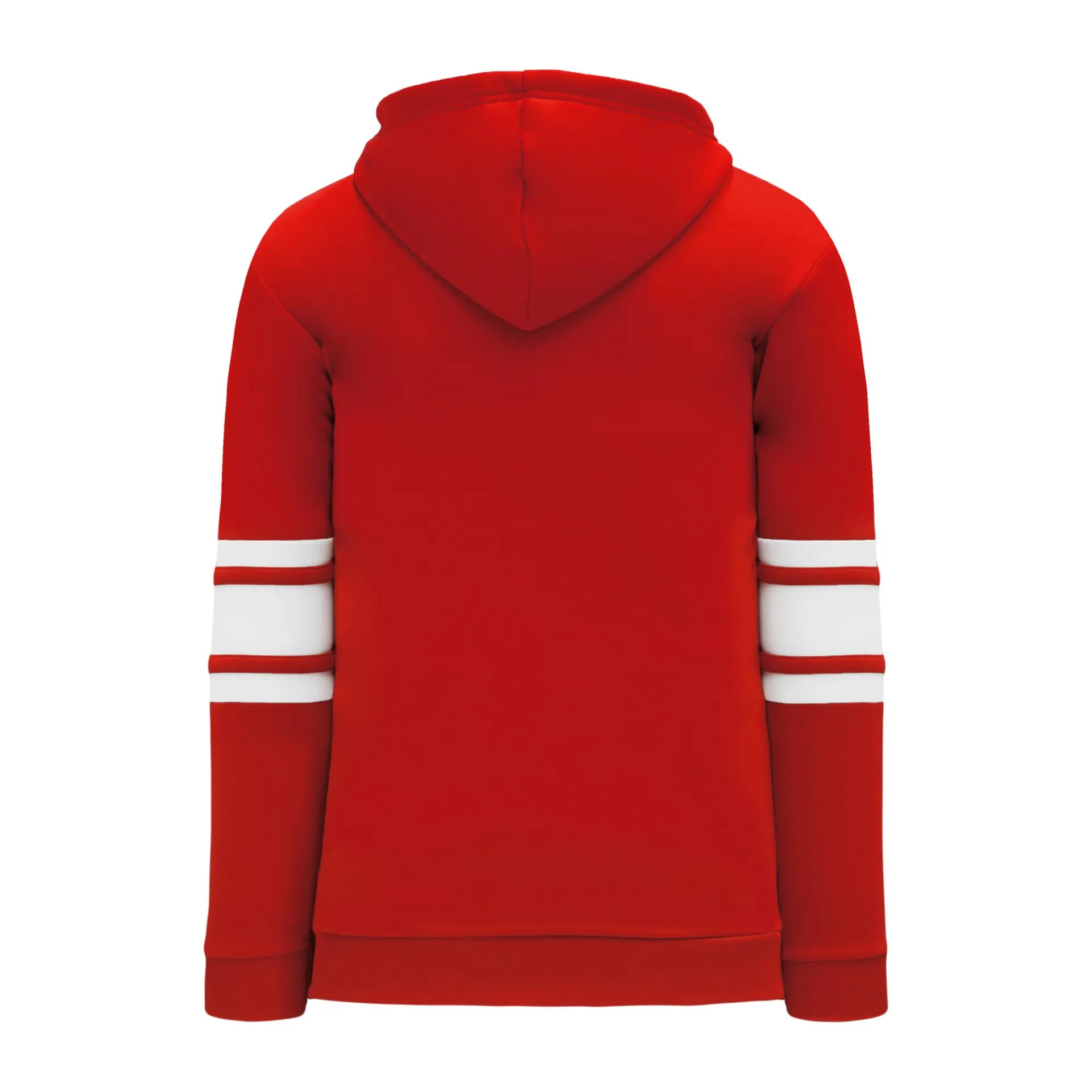 A1845-208 Red/White Blank Hoodie Sweatshirt