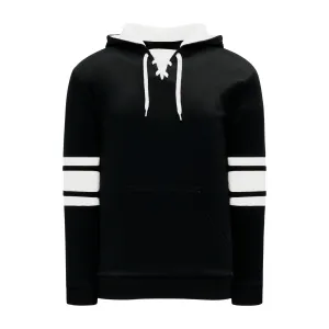 A1845-221 Black/White Blank Hoodie Sweatshirt