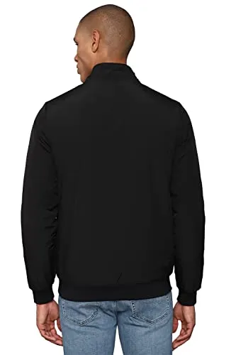 Allen Solly Men's Car Coat (ASJKMJBOFD29463_Black_XL)