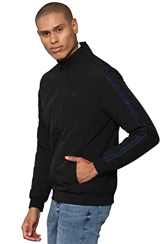 Allen Solly Men's Car Coat (ASJKMJBOFD29463_Black_XL)