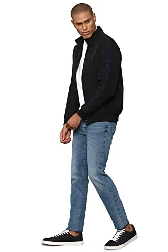 Allen Solly Men's Car Coat (ASJKMJBOFD29463_Black_XL)