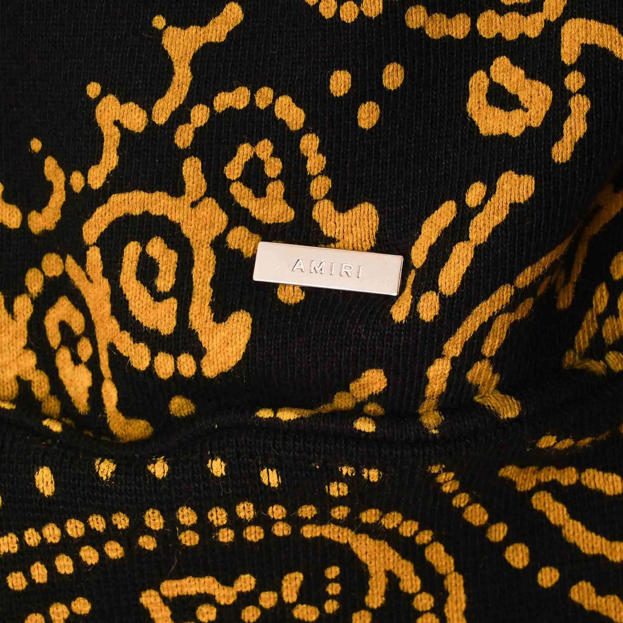 Amiri Bandana Bleach Hoodie in Purple/Yellow