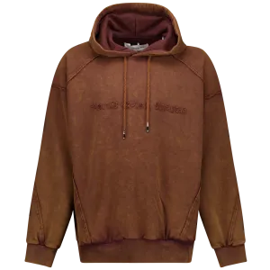 Brown Washed Hoodie