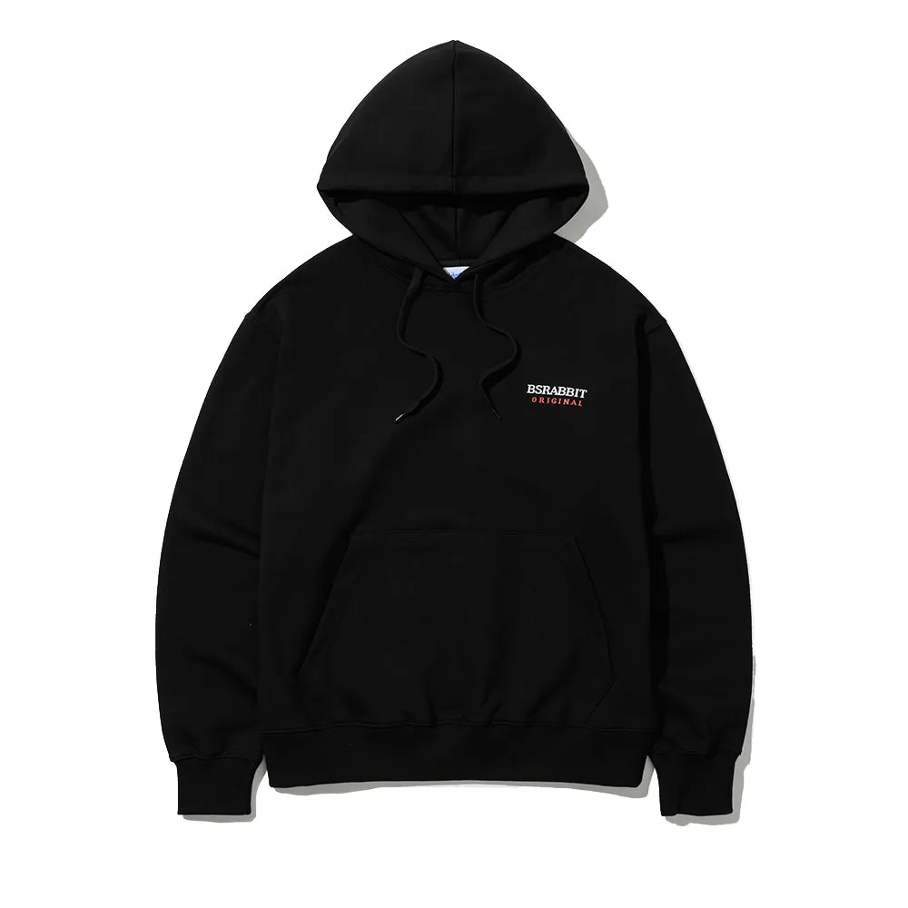 BSRABBIT LOGO HOODIE BLACK
