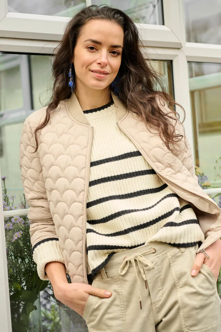Burenna Quilted Bomber Jacket
