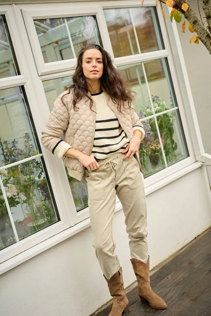 Burenna Quilted Bomber Jacket
