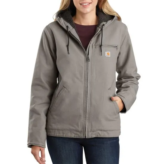 Carhartt Women's Washed Duck Sherpa Lined Jacket - 104292