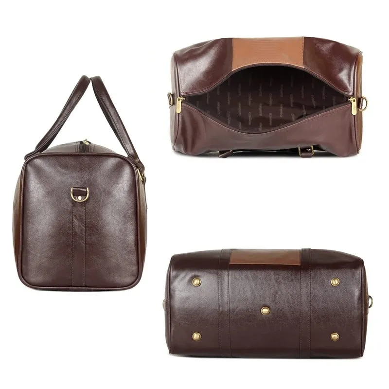 Combo: Clownfish Farren Luggage Softcase & Ambiance Duffle Bag | 56 cm | Red | 68 liters