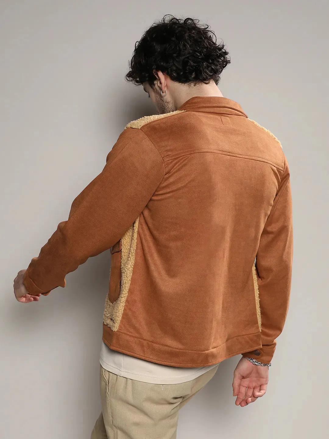 Contrast Sherpa Jacket