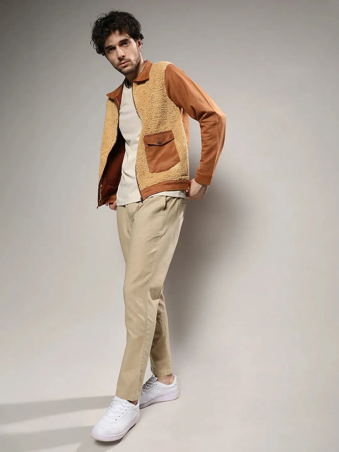 Contrast Sherpa Jacket