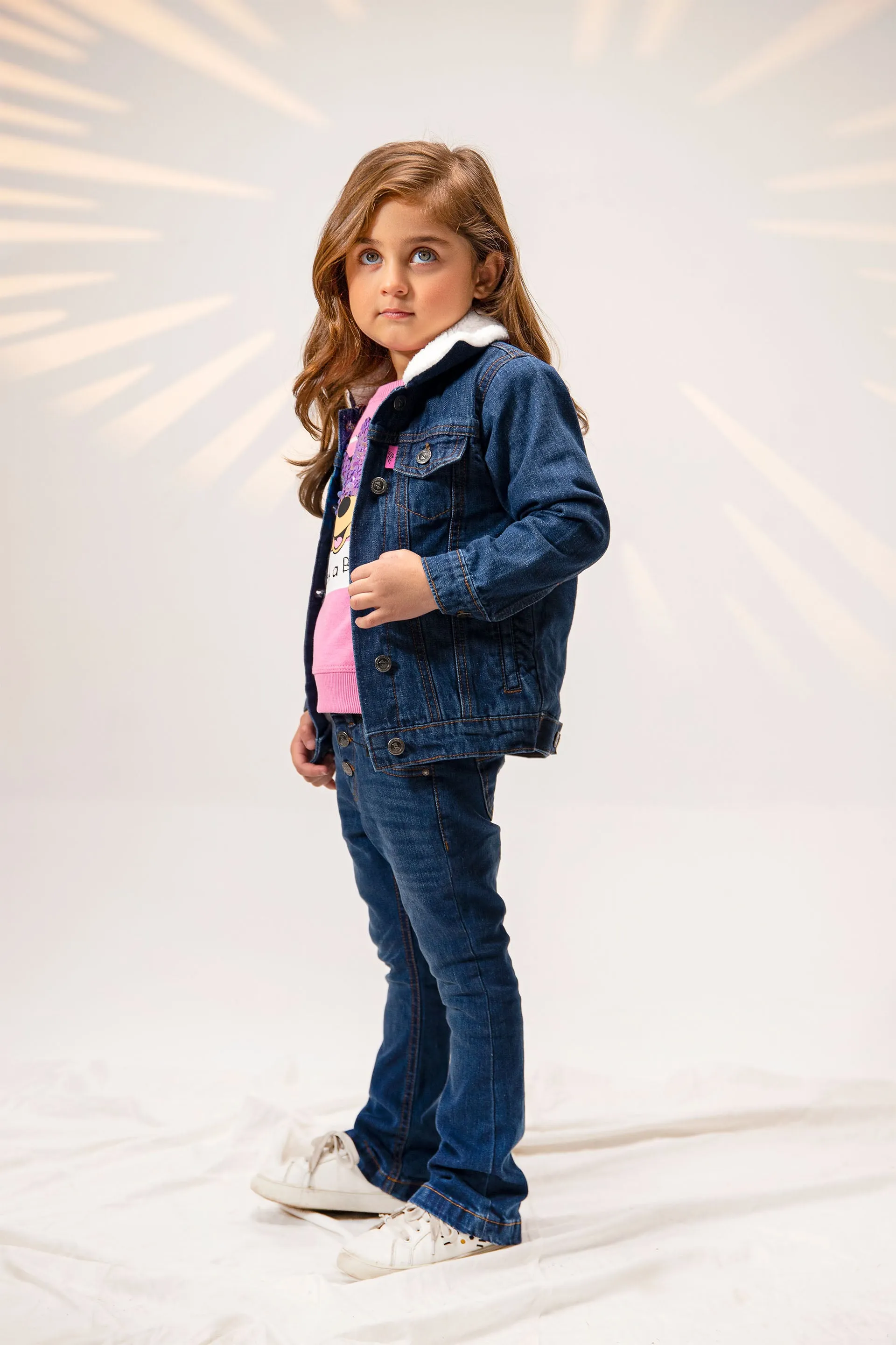 Denim Sherpa Jacket Indigo