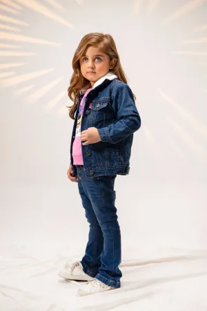 Denim Sherpa Jacket Indigo