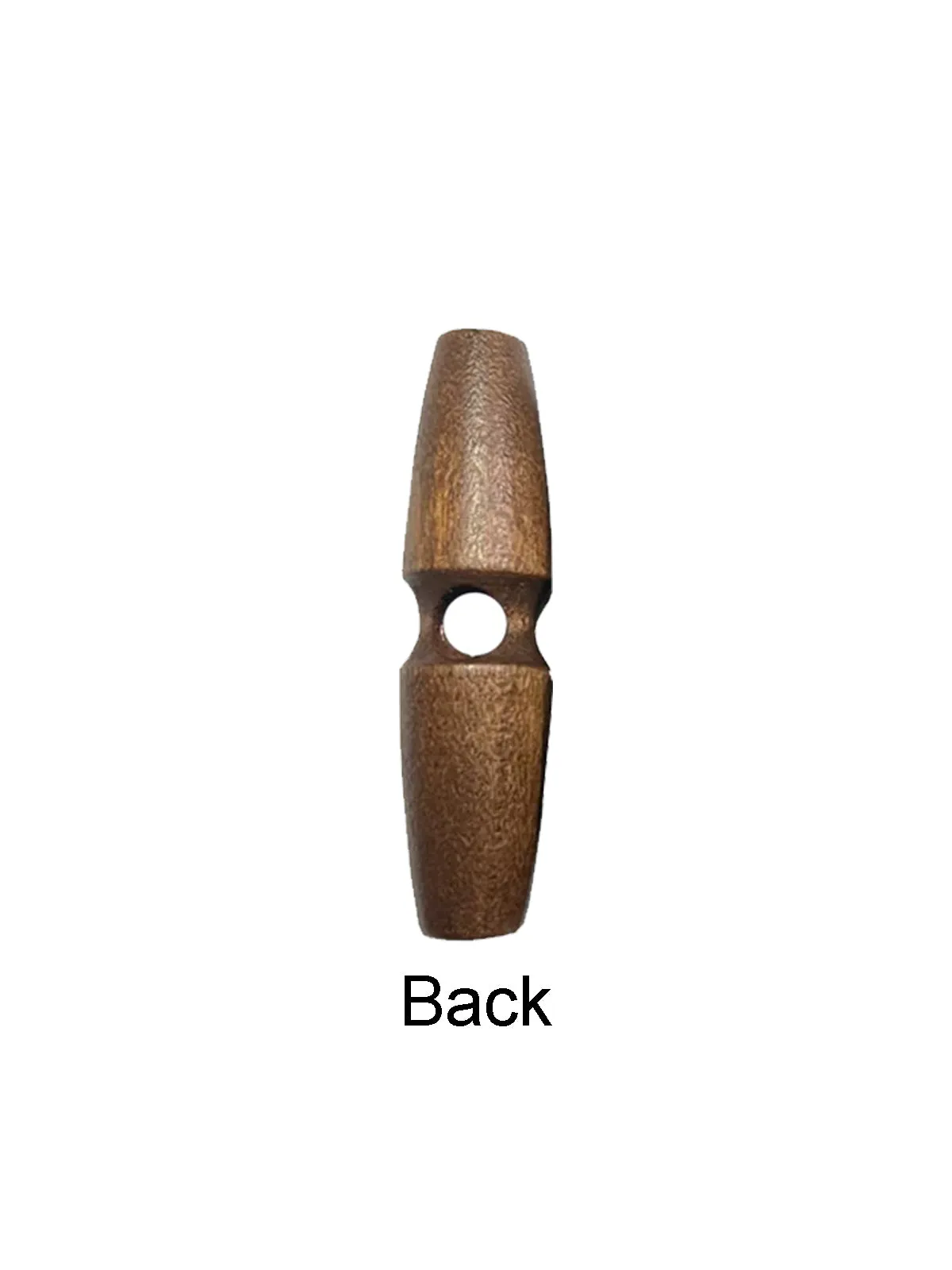 Fashion 1-Hole Oval Shape Wooden Toggle Button