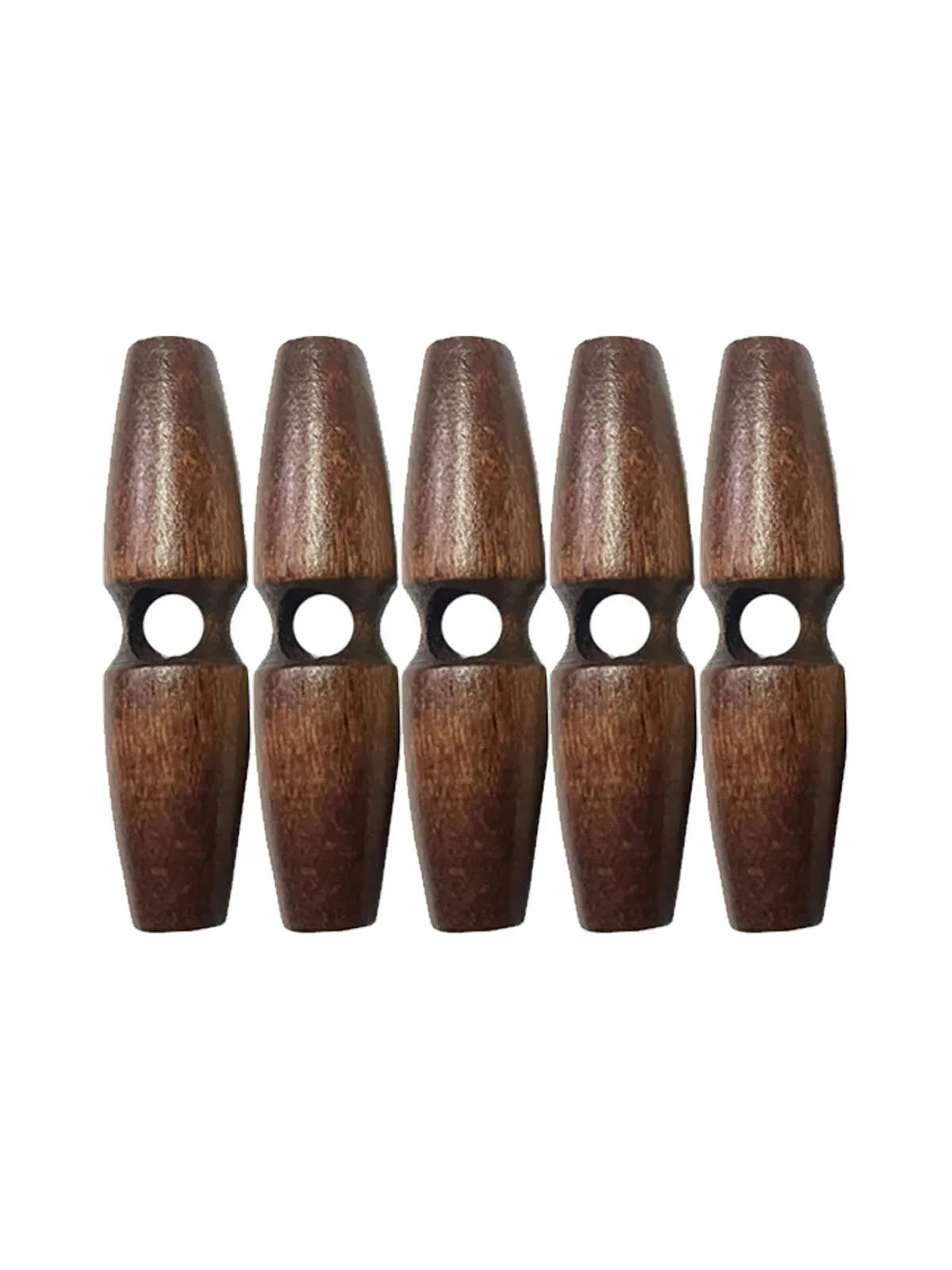 Fashion 1-Hole Oval Shape Wooden Toggle Button