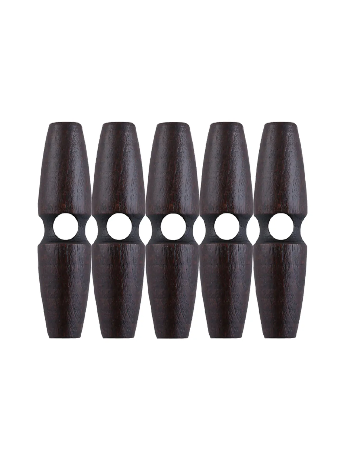 Fashion 1-Hole Oval Shape Wooden Toggle Button