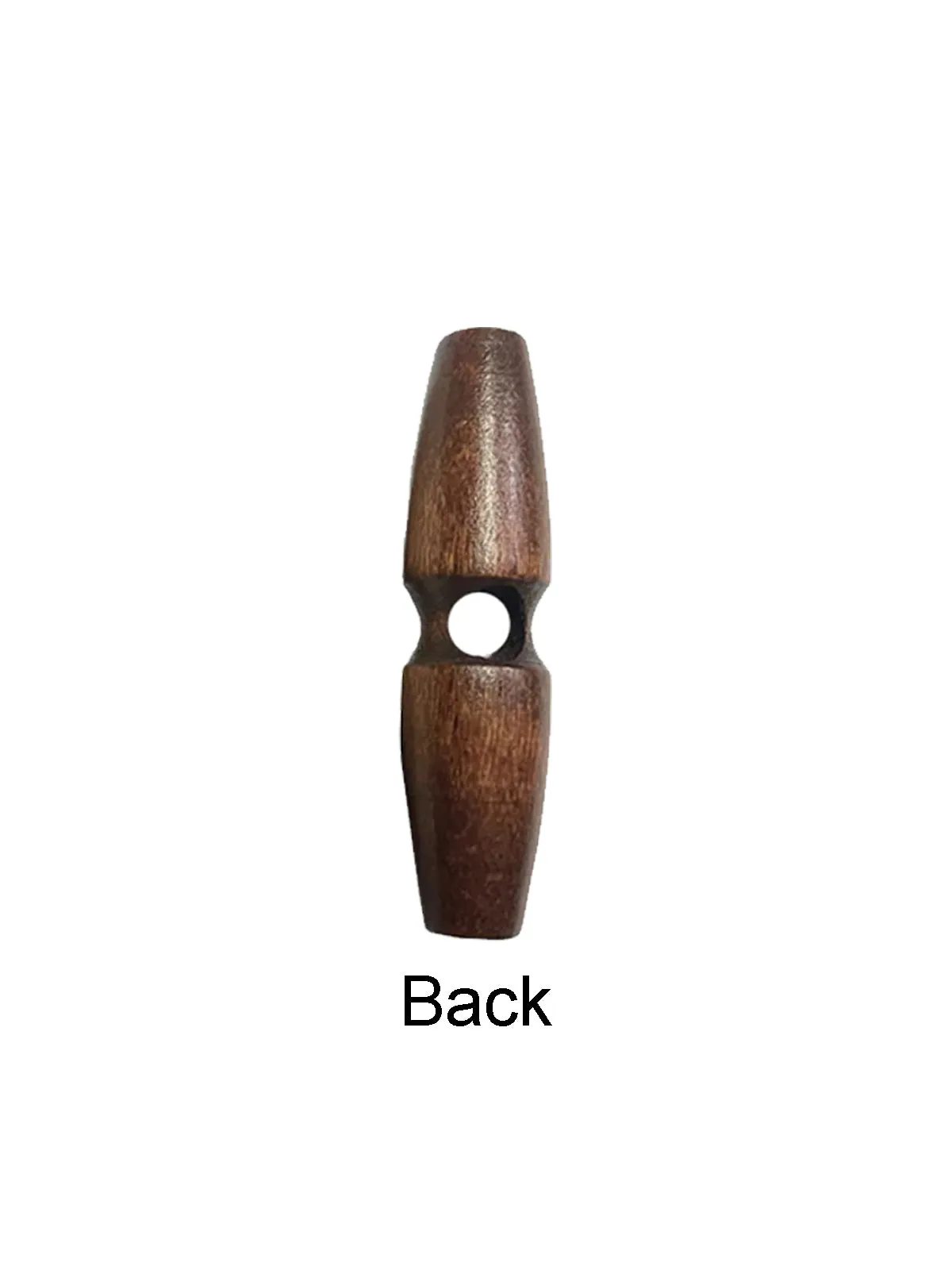 Fashion 1-Hole Oval Shape Wooden Toggle Button