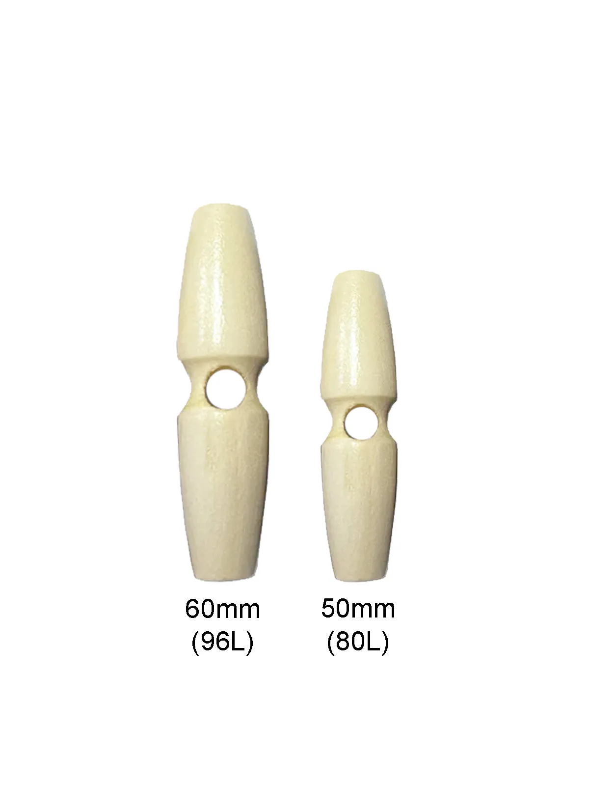 Fashion 1-Hole Oval Shape Wooden Toggle Button