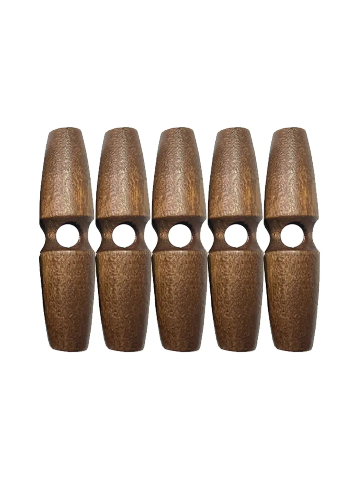 Fashion 1-Hole Oval Shape Wooden Toggle Button