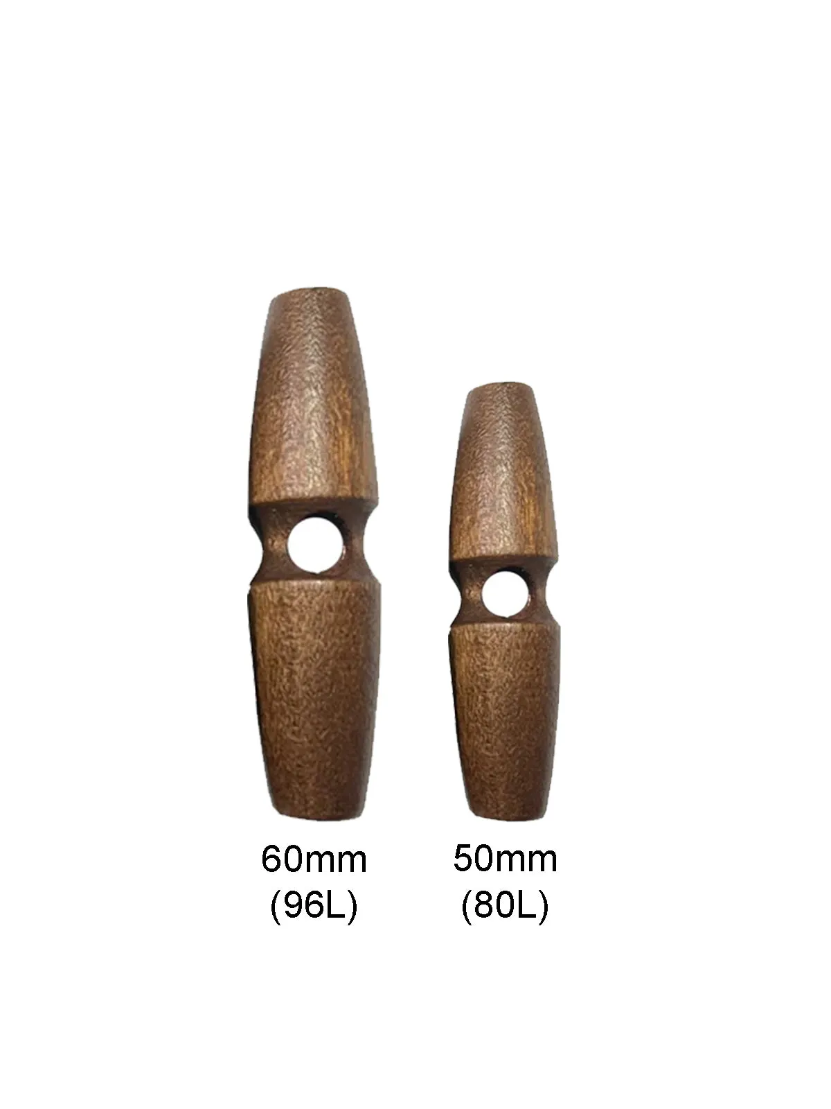 Fashion 1-Hole Oval Shape Wooden Toggle Button