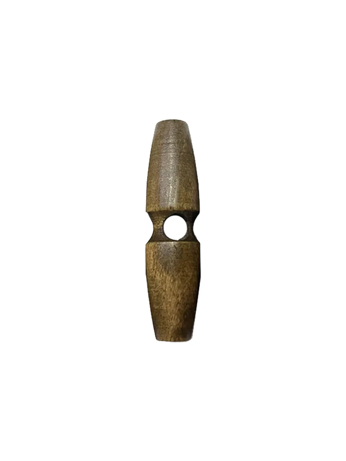 Fashion 1-Hole Oval Shape Wooden Toggle Button
