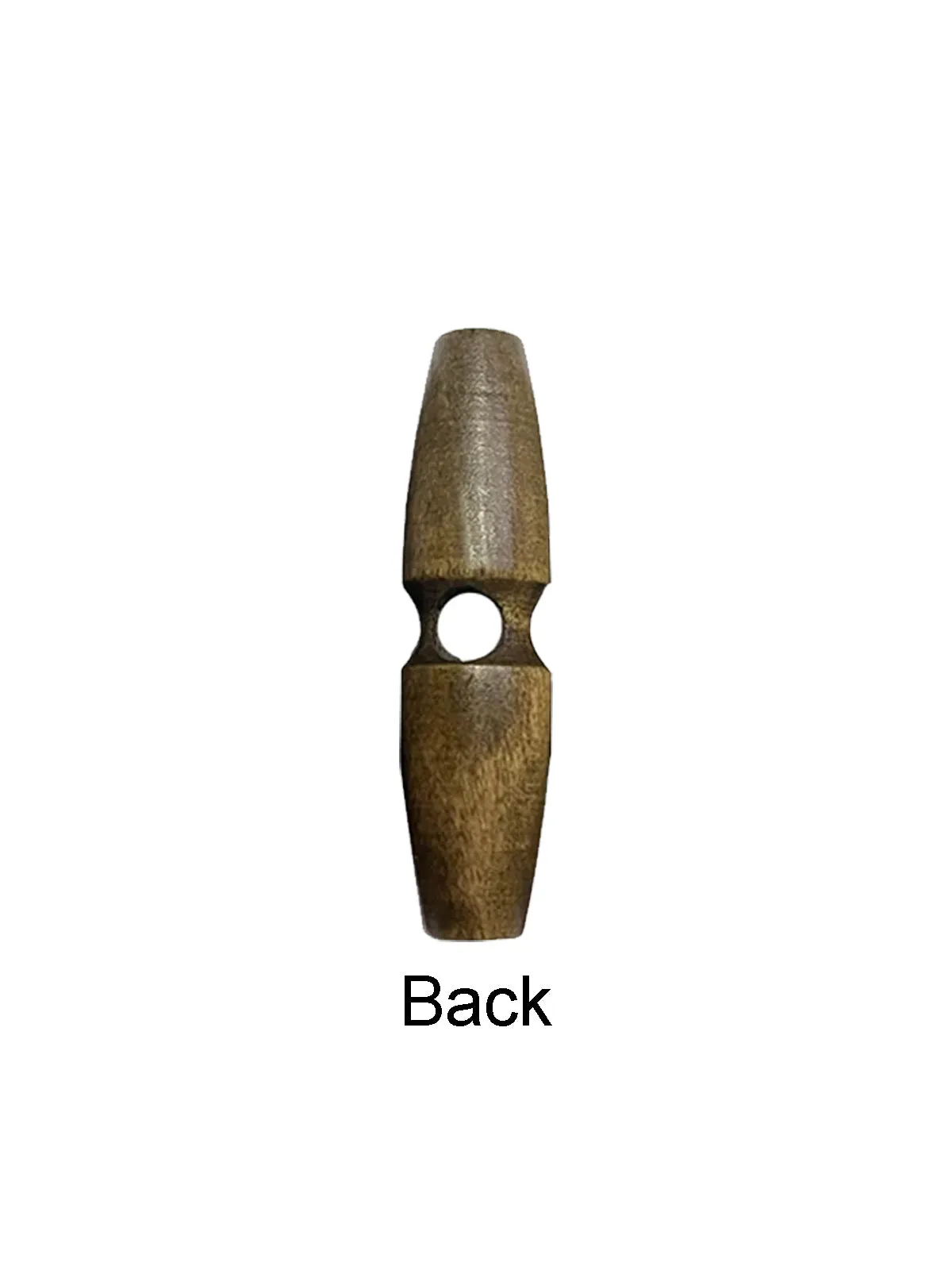 Fashion 1-Hole Oval Shape Wooden Toggle Button