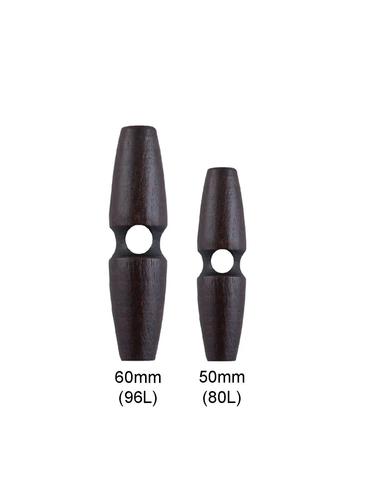 Fashion 1-Hole Oval Shape Wooden Toggle Button
