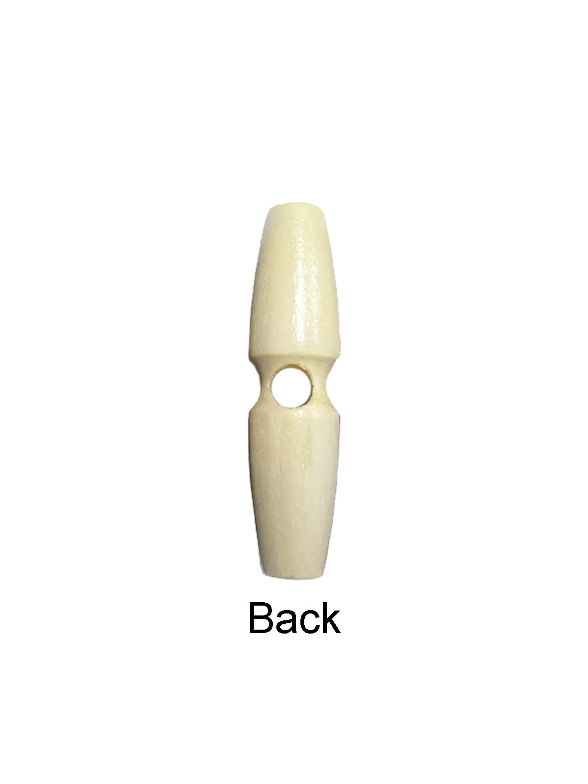 Fashion 1-Hole Oval Shape Wooden Toggle Button