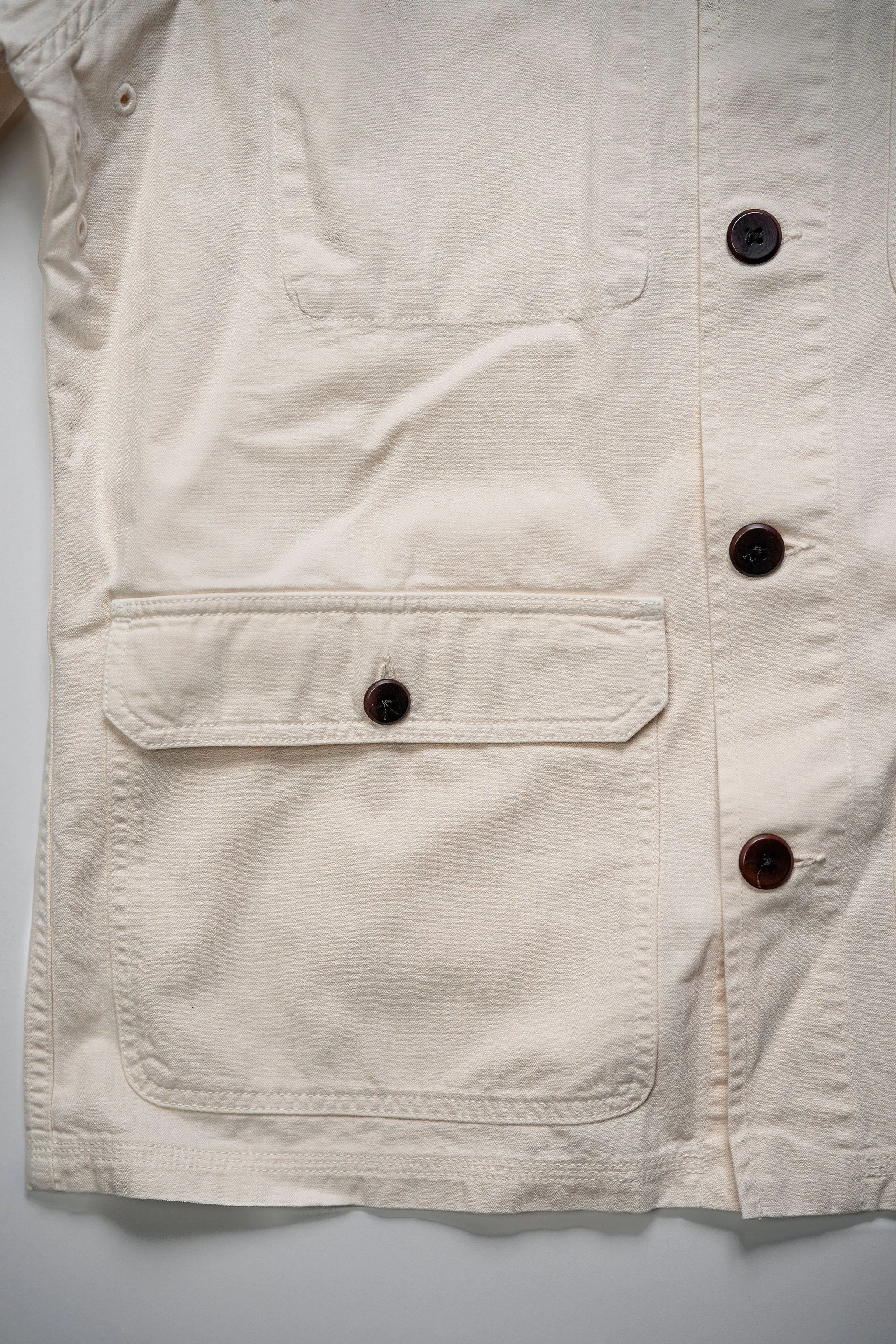 Heimat Textil Journey Coat - Herringbone Seashell