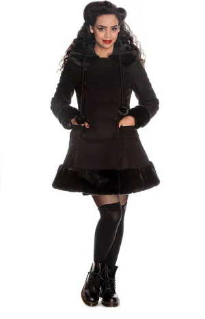 Hell Bunny Black Sarah Jane Coat