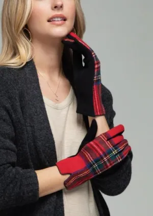Holiday Tartan Plaid Smart Touch Gloves ~FINAL SALE