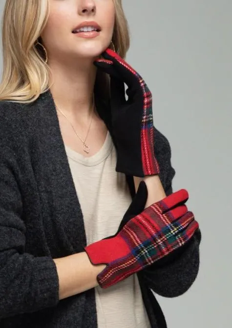 Holiday Tartan Plaid Smart Touch Gloves ~FINAL SALE