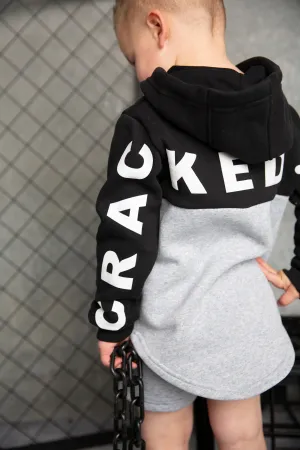 Hudson Detailed Hoodie - Black/Grey