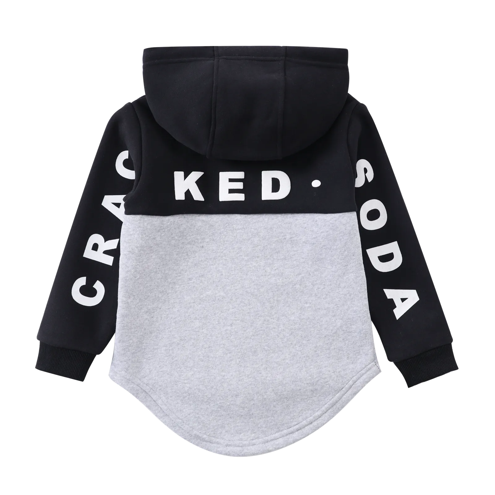 Hudson Detailed Hoodie - Black/Grey