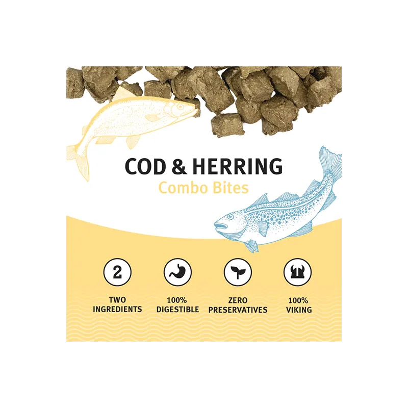 Icelandic Cod & Herring Bites Dog Treats