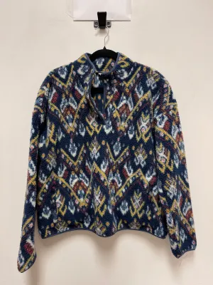 Jacket Faux Fur & Sherpa By Wonderly In Navy, Size: L