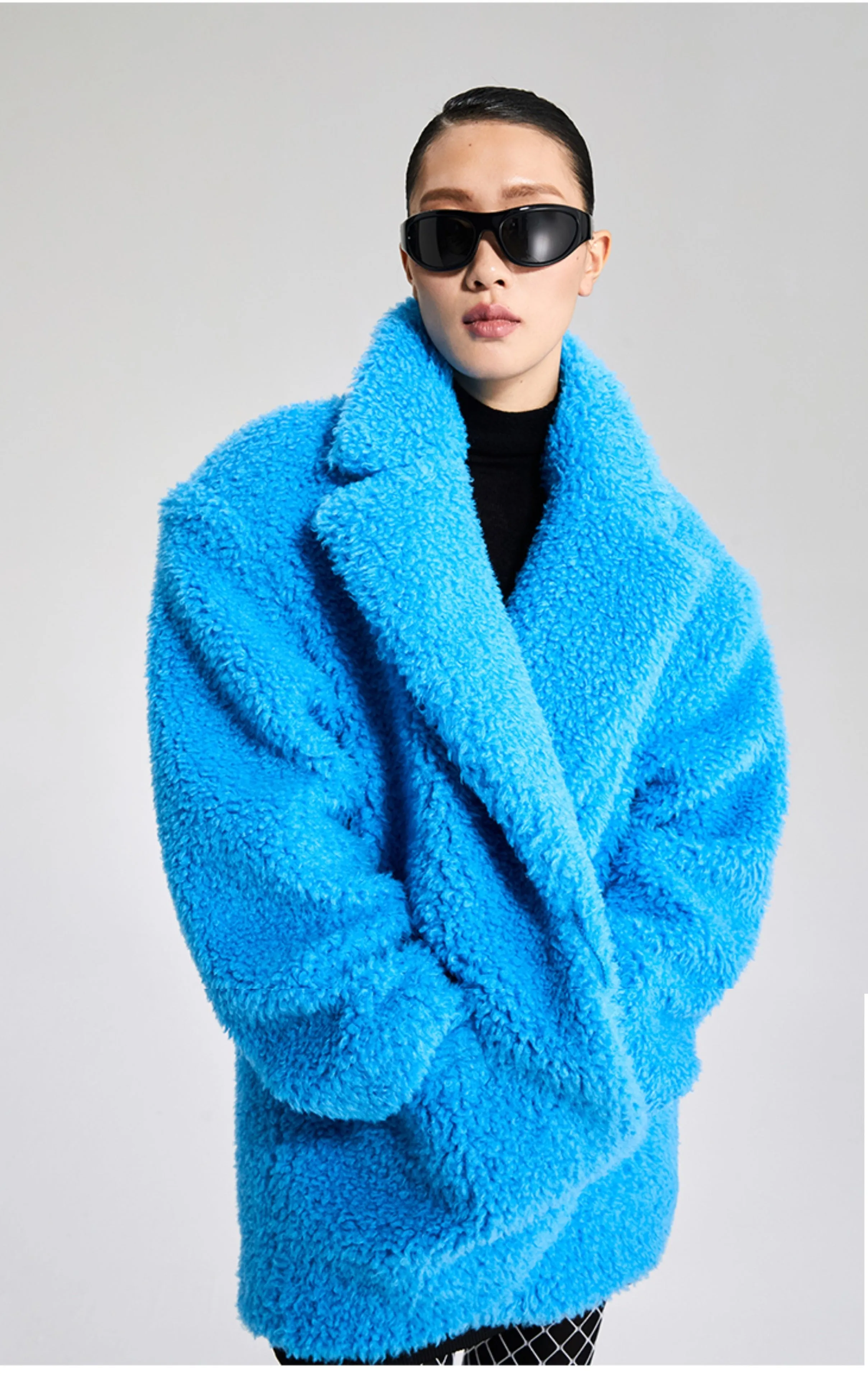 LEDI W autumn winter blue coat - Piooe