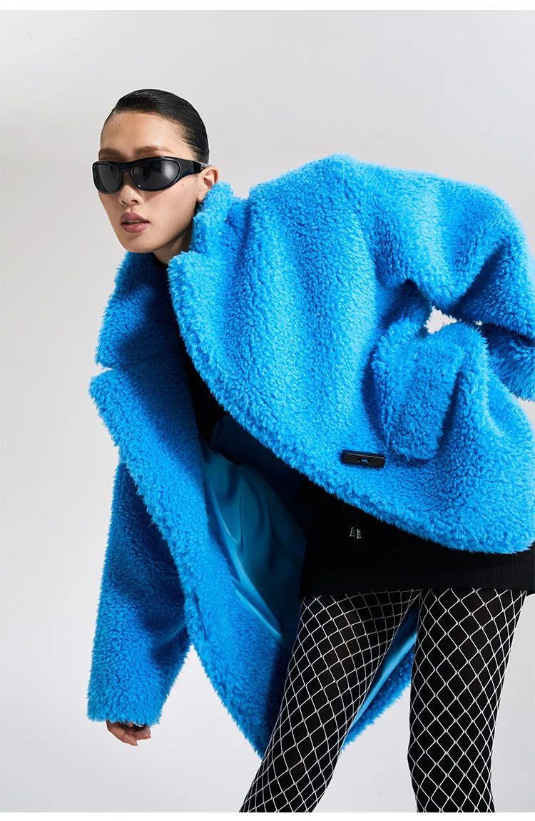 LEDI W autumn winter blue coat - Piooe