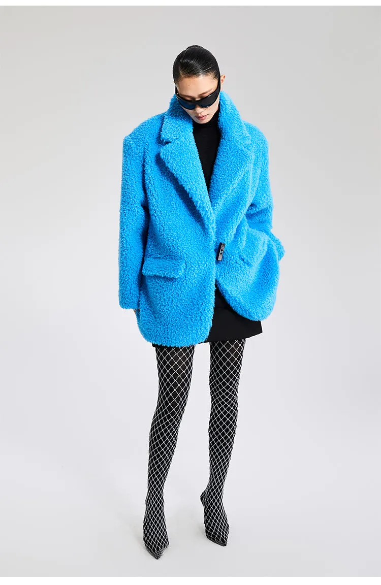 LEDI W autumn winter blue coat - Piooe
