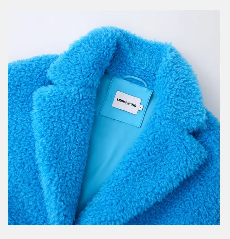 LEDI W autumn winter blue coat - Piooe