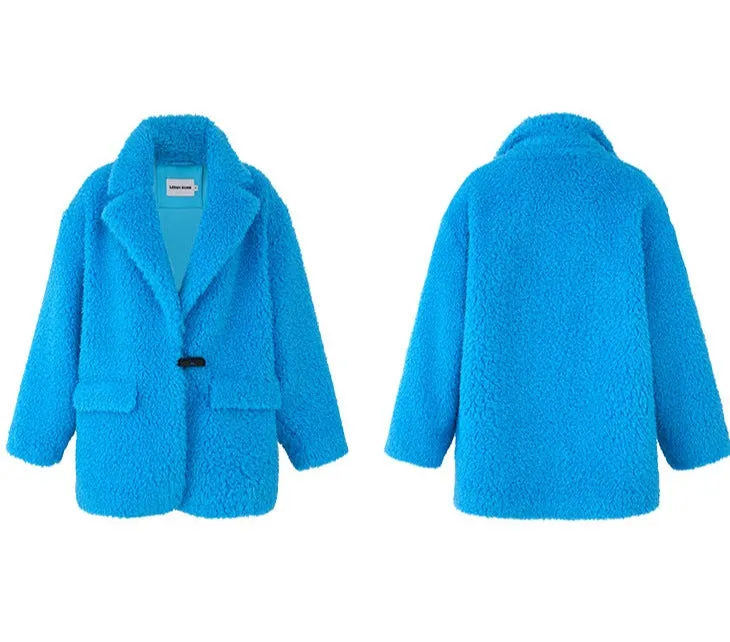 LEDI W autumn winter blue coat - Piooe