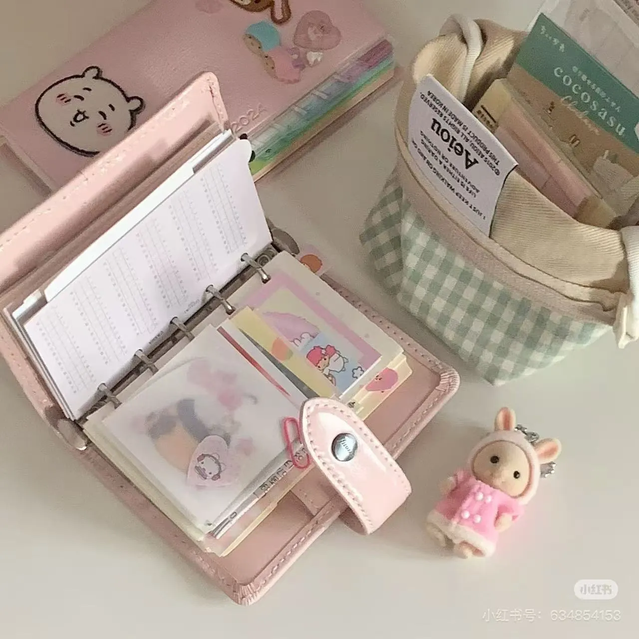 【limit 1】SylvanianFamilies｜Milk Rabbit Key Chain Duffle Coat Epoch Calico Critters