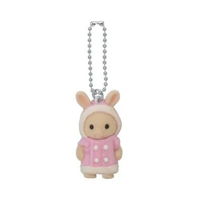 【limit 1】SylvanianFamilies｜Milk Rabbit Key Chain Duffle Coat Epoch Calico Critters