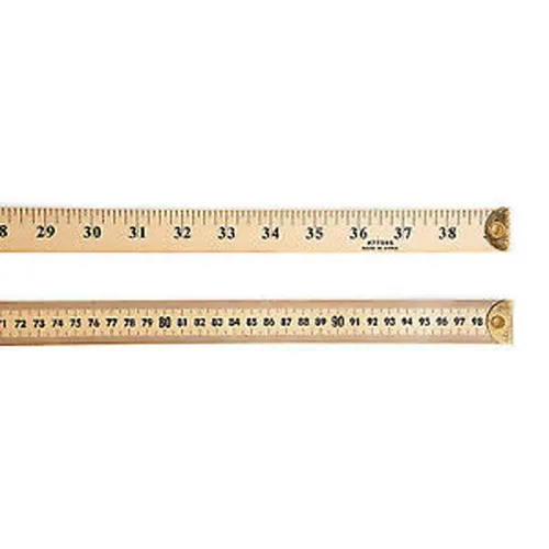 Meter Stick W/Metal Edges