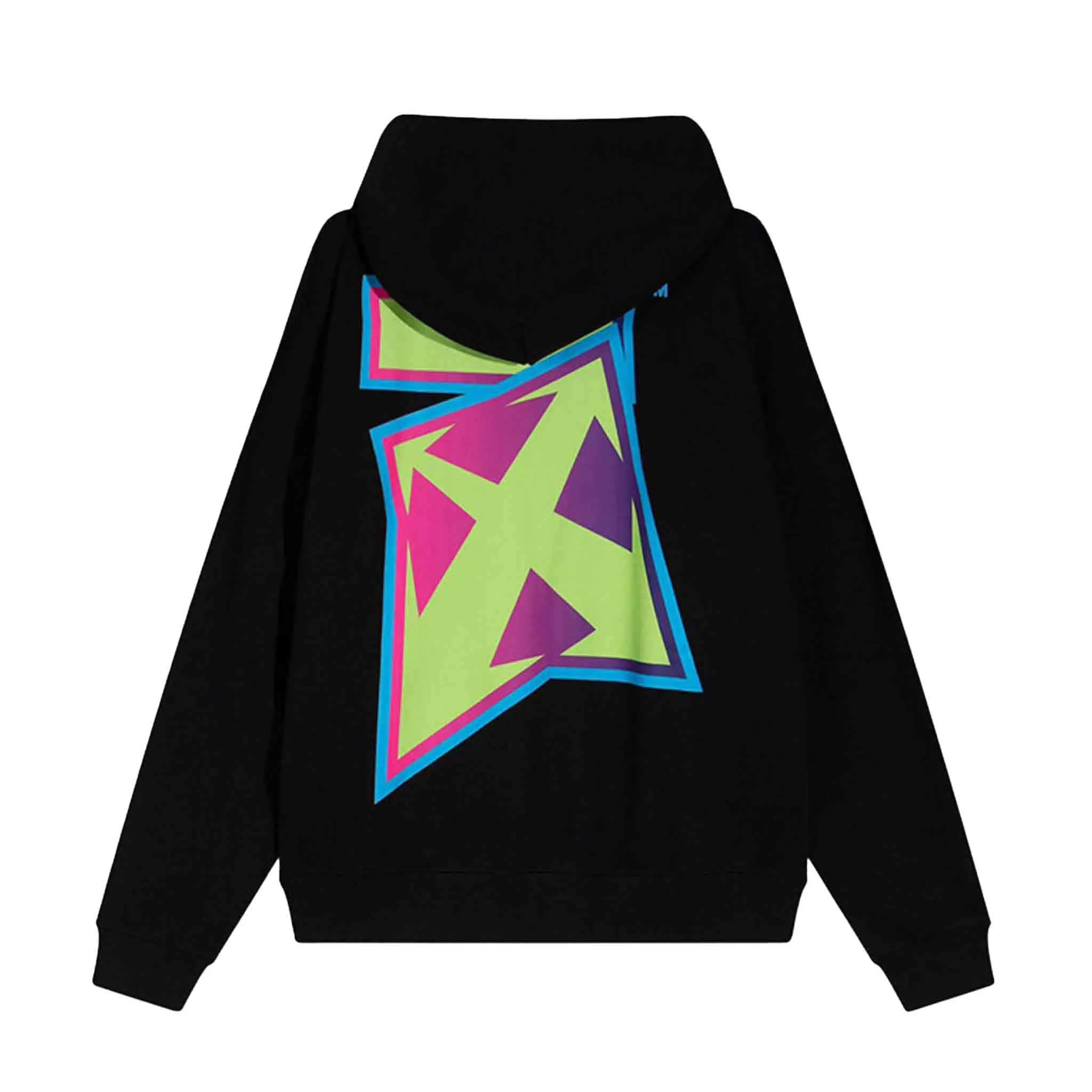 OFF-WHITE Degrade Thunder Skate Hoodie in Black