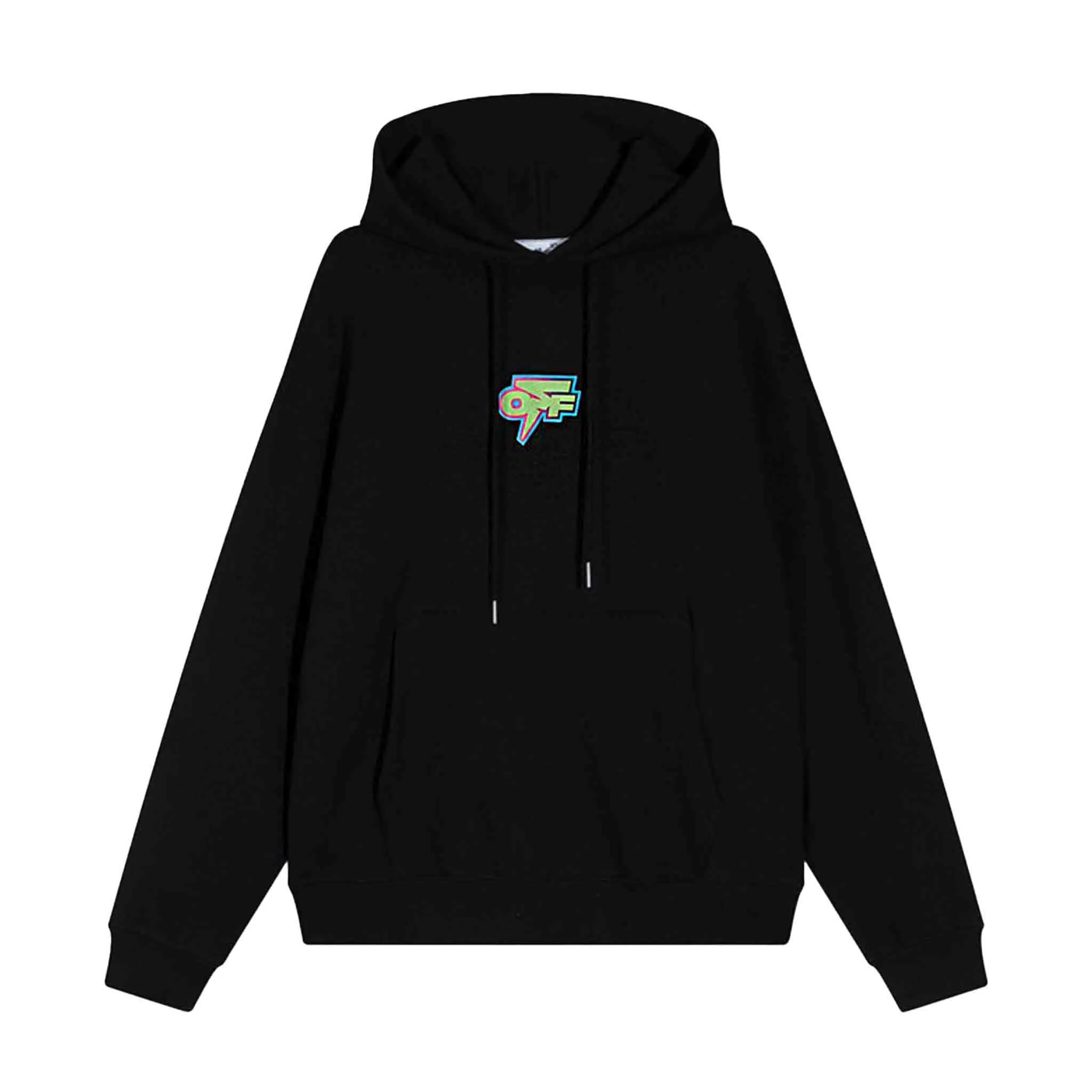 OFF-WHITE Degrade Thunder Skate Hoodie in Black