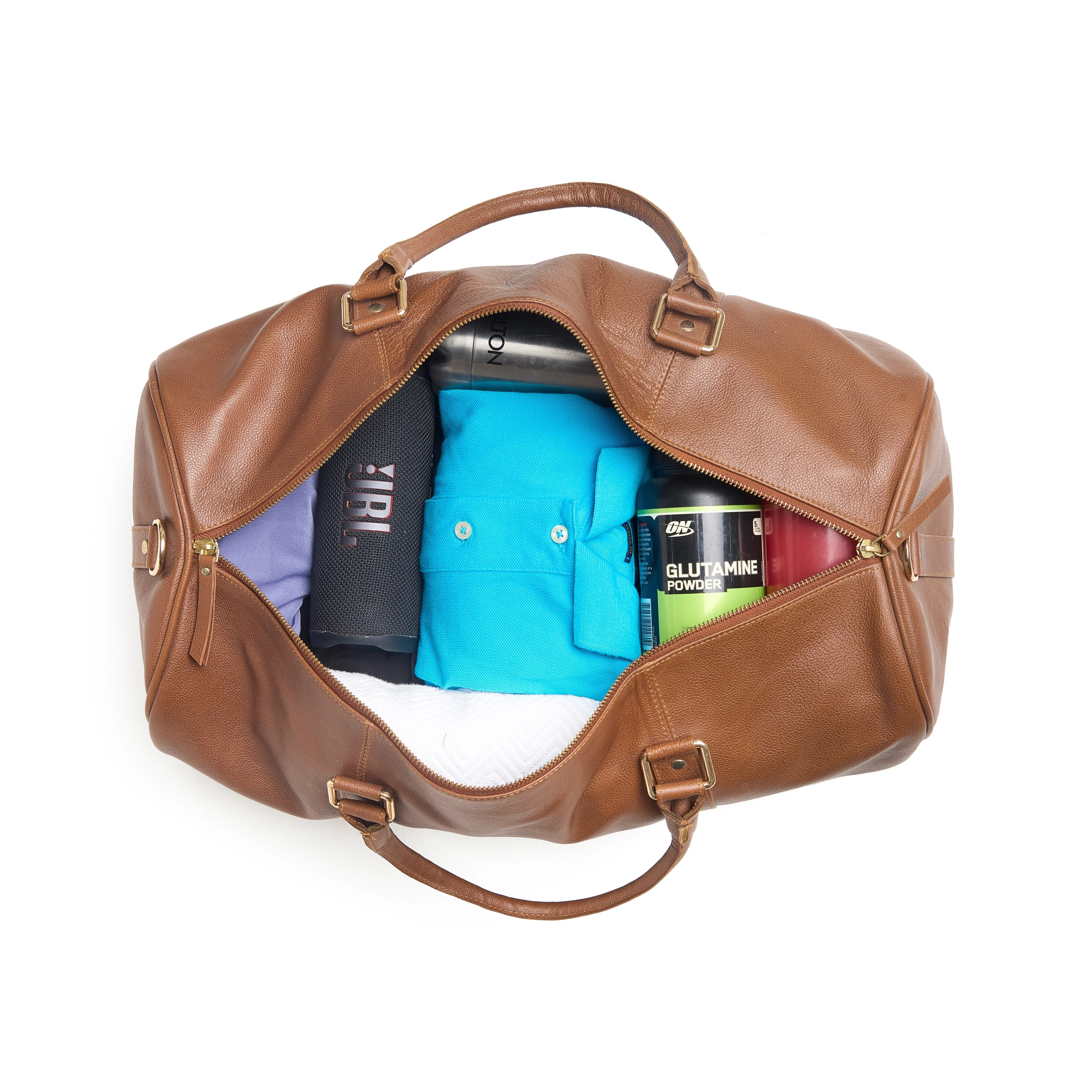 Satchel Leather Duffel Bag