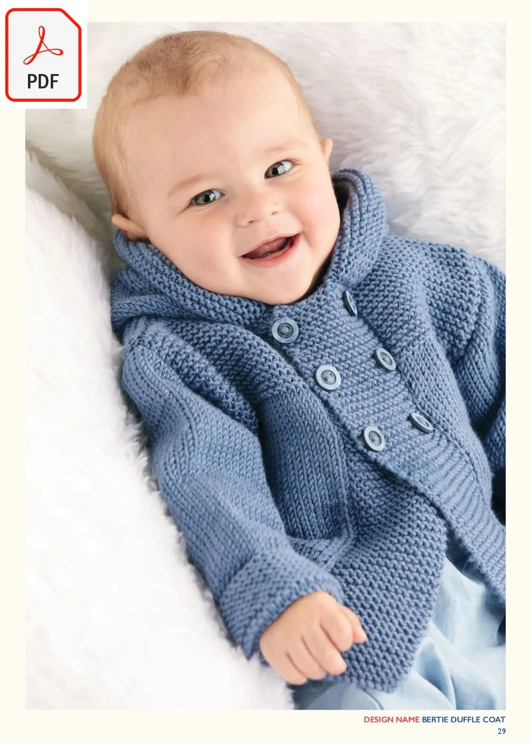 Sirdar 563 Bertie Duffle Coat in Cashmere Merino Silk DK & Ply4 (PDF)