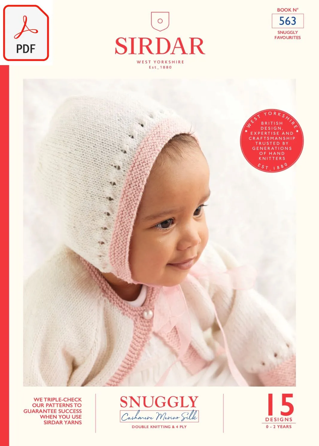 Sirdar 563 Bertie Duffle Coat in Cashmere Merino Silk DK & Ply4 (PDF)