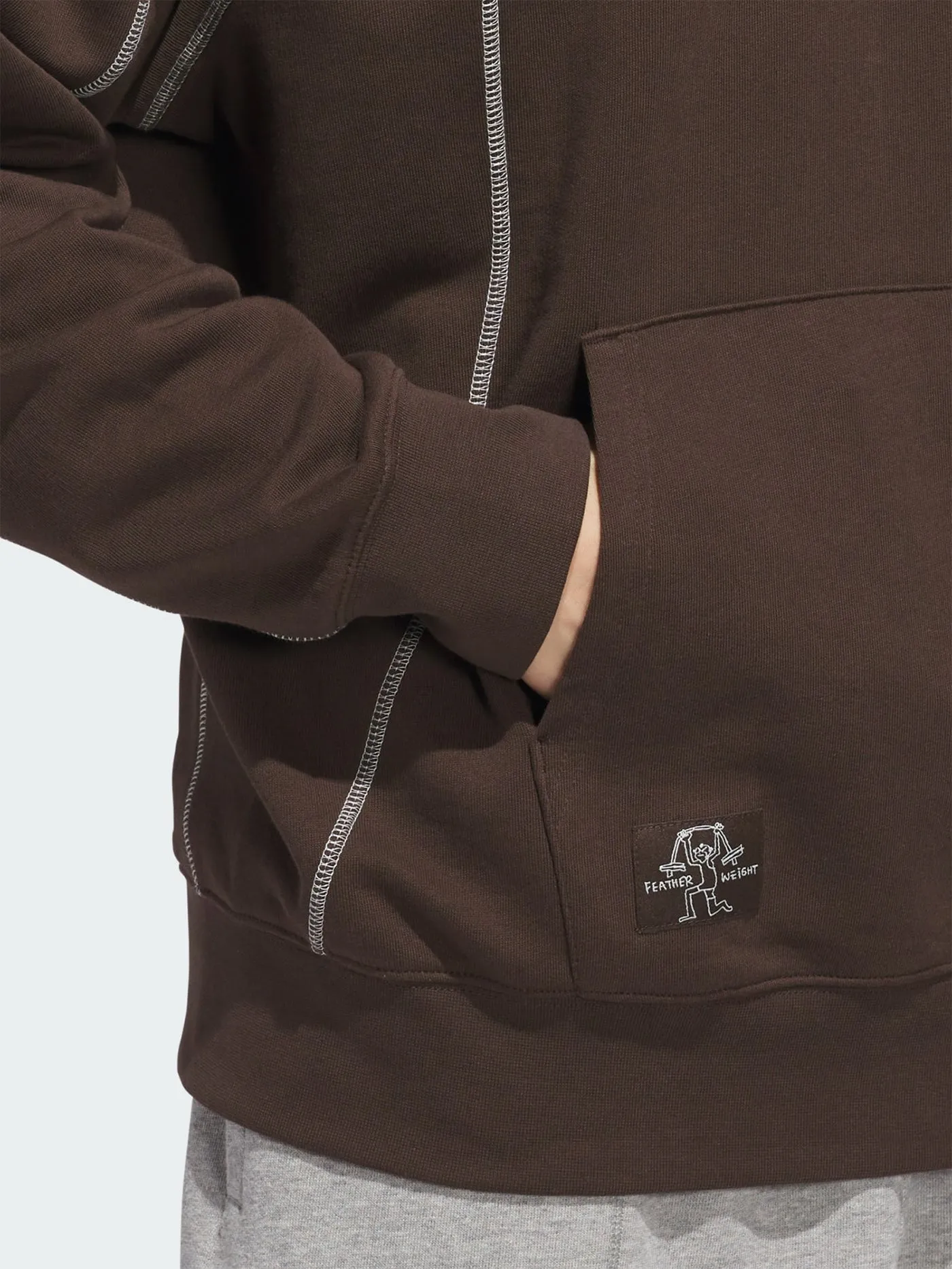 Skate Shmoofoil Featherweight Dark Brown/Core White Hoodie