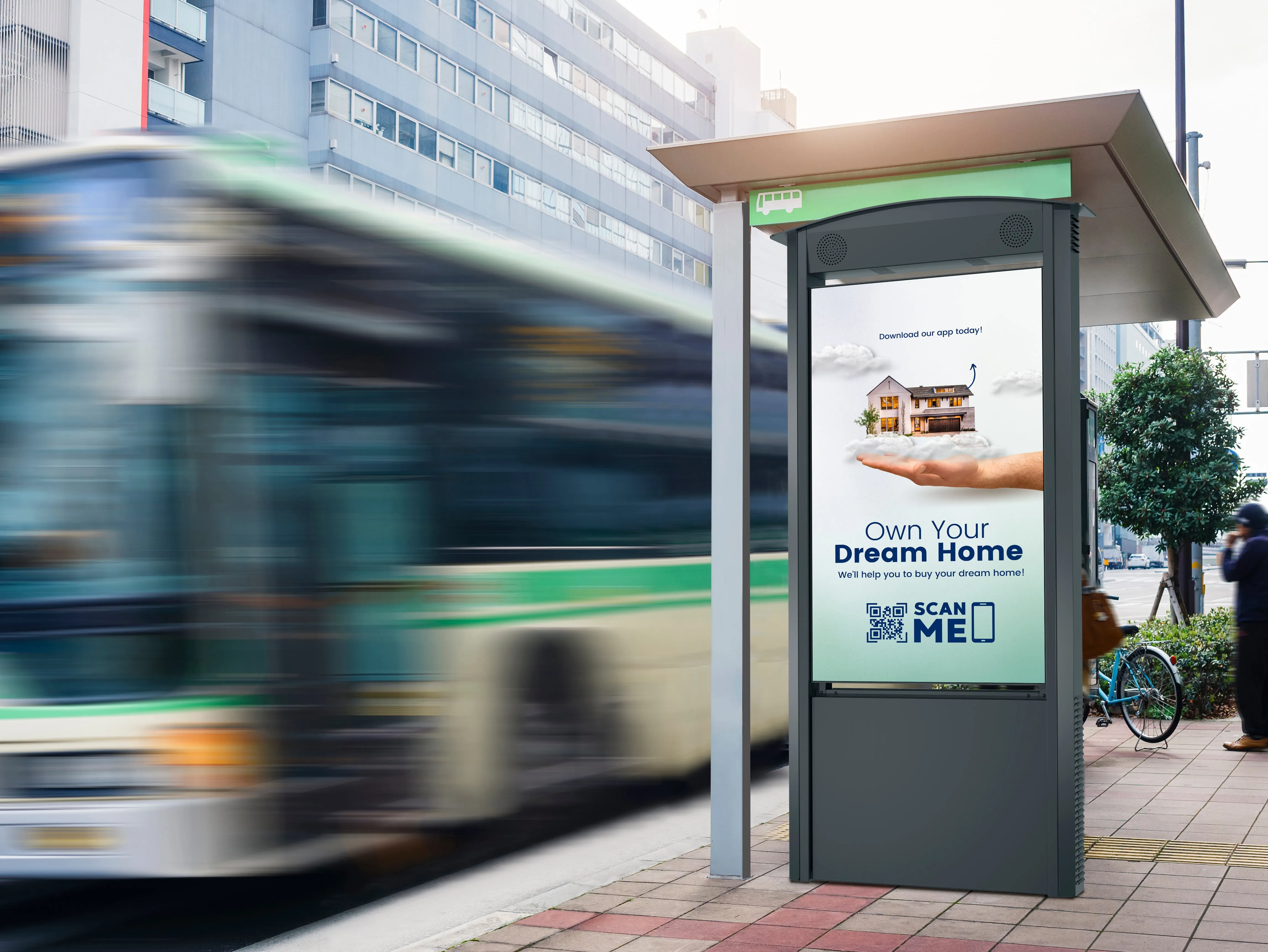 Smart City Kiosk with 55" Xtreme™ High Bright Outdoor Display